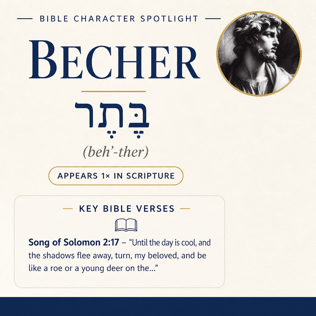 Who was Becher in the bible? - character overview