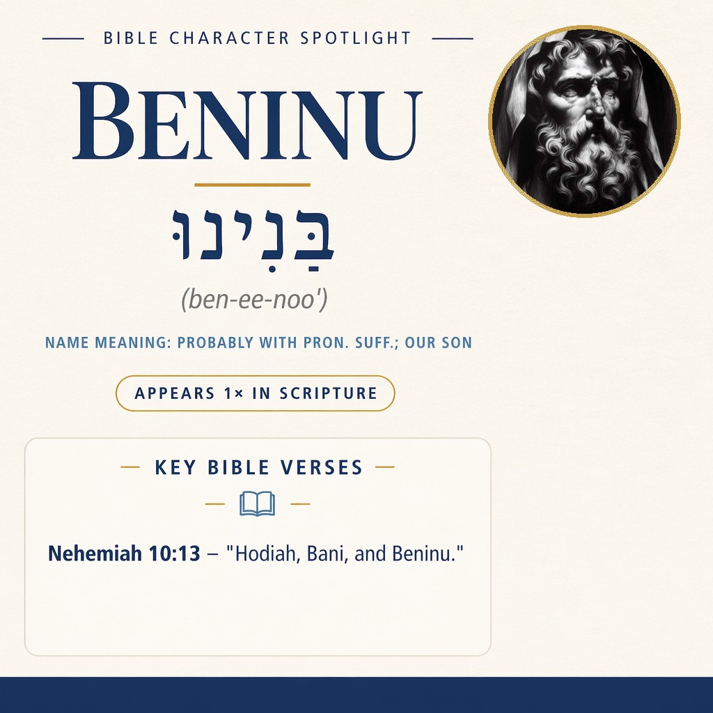 Who was Beninu in the bible? - character overview