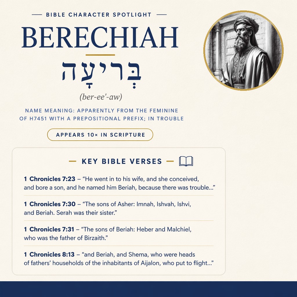 Who was Berechiah in the bible? - character overview