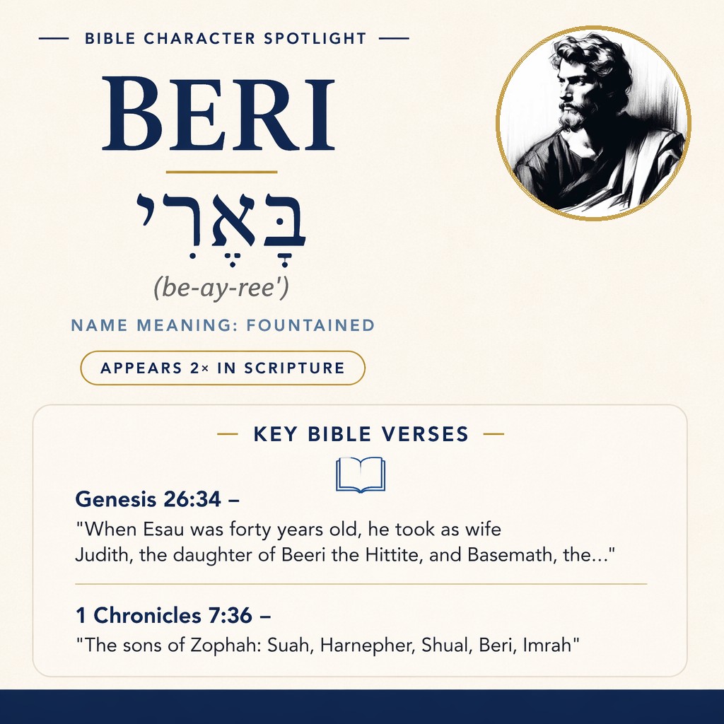 Who was Beri in the bible? - character overview
