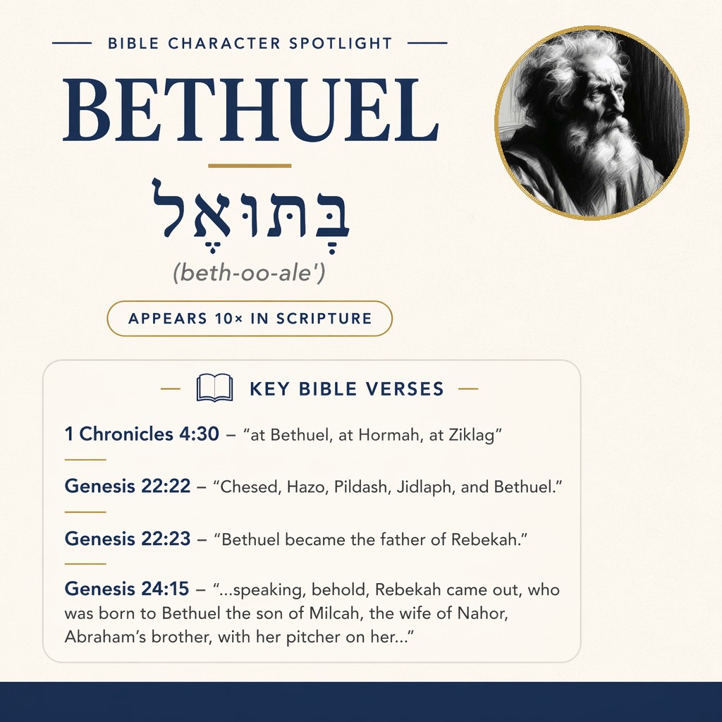 Who was Bethuel in the bible? - character overview
