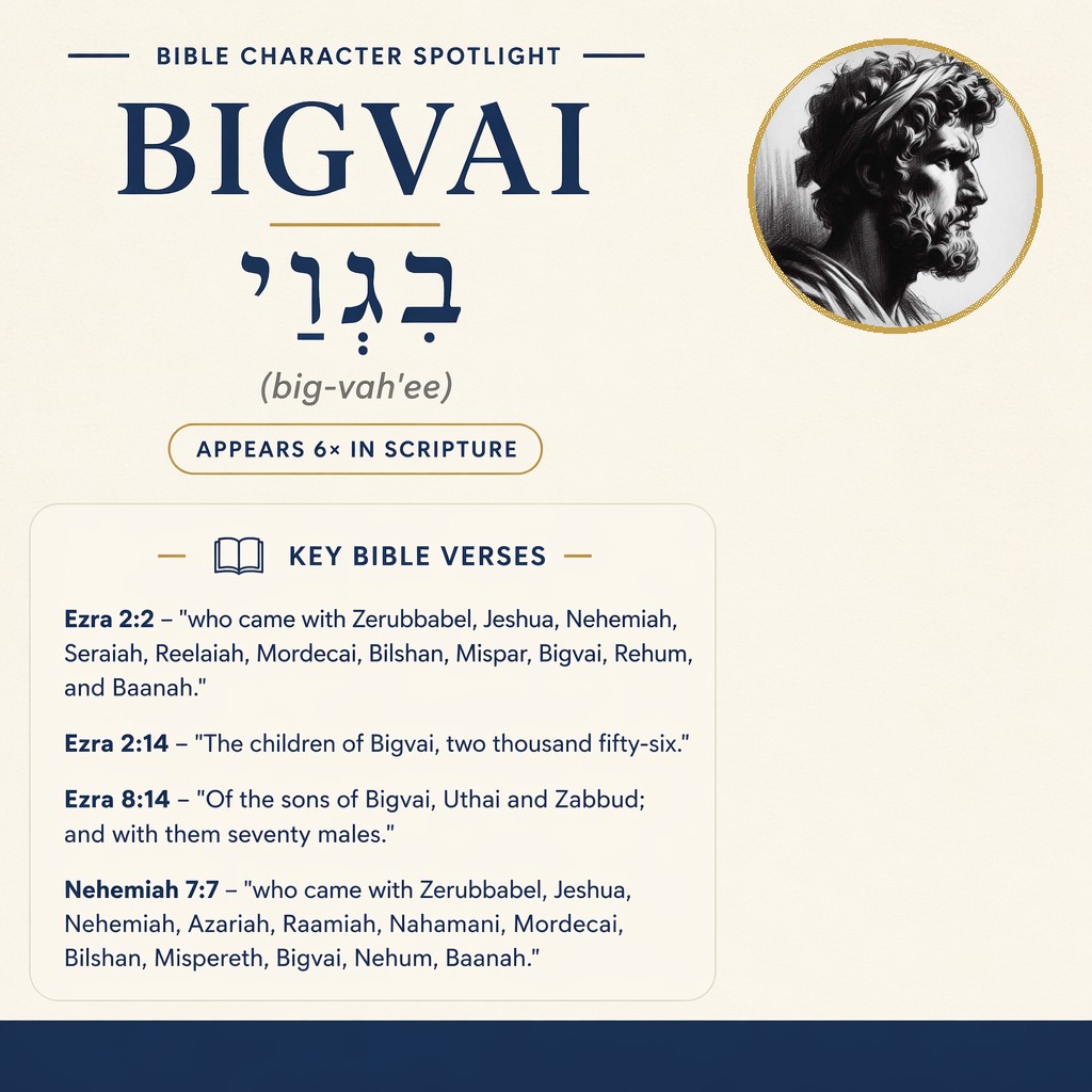 Who was Bigvai in the bible? - character overview