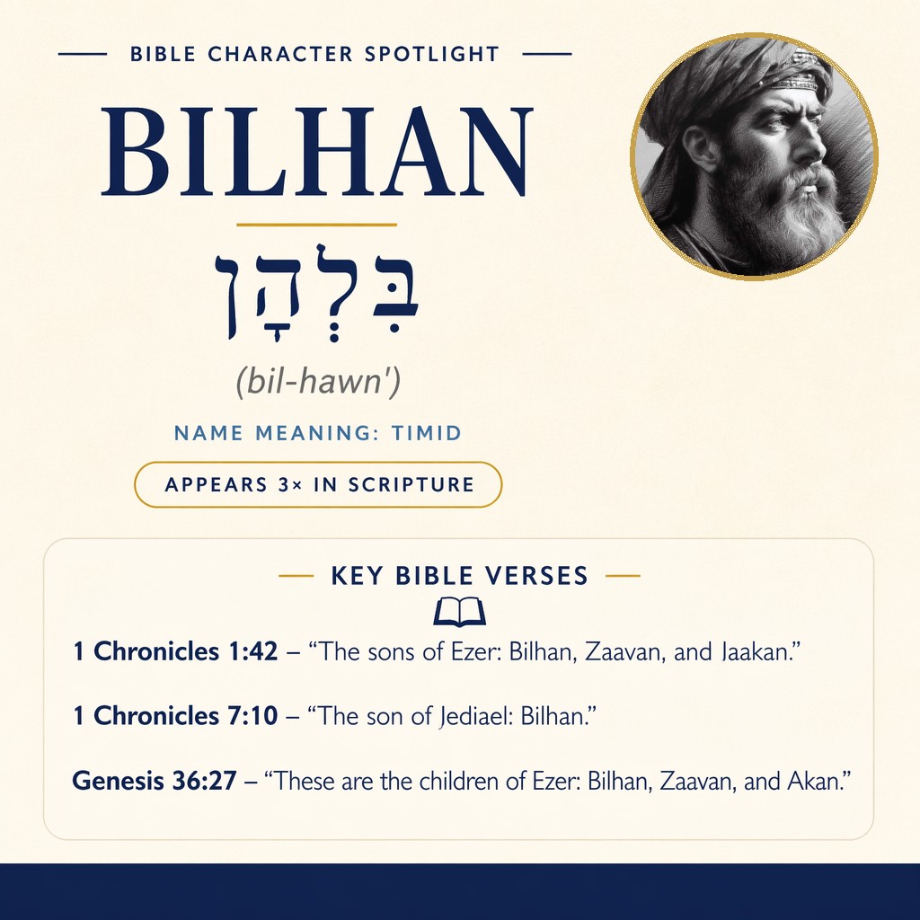 Who was Bilhan in the bible? - character overview