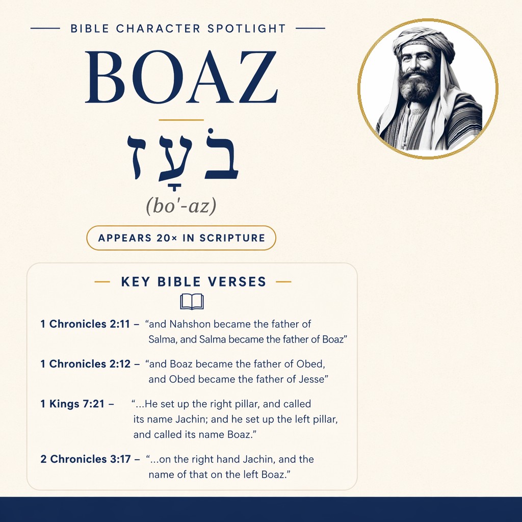 Who was Boaz in the bible - character overview