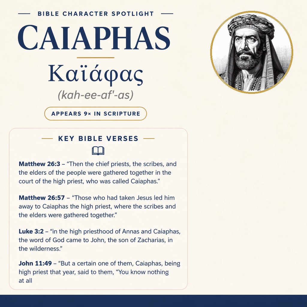 Who was Caiaphas in the bible? - character overview