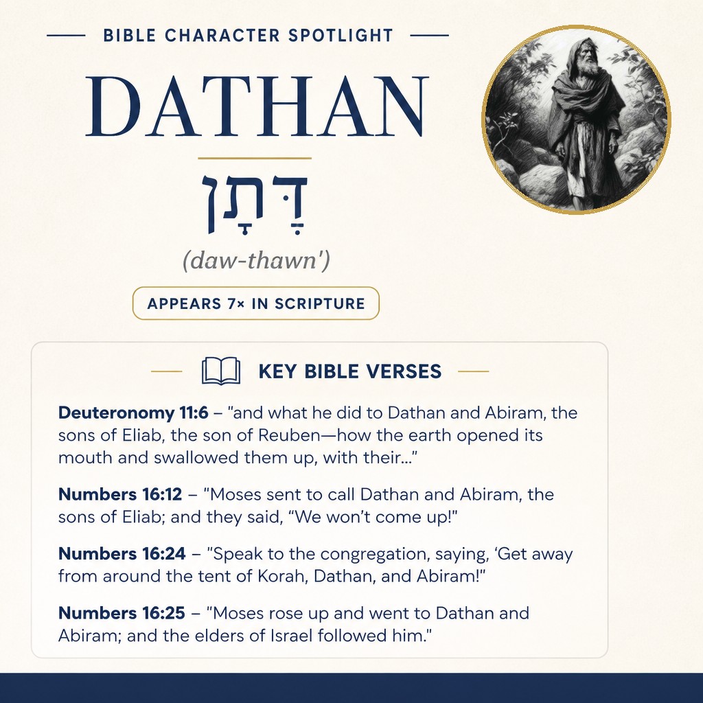 Who was Dathan in the bible? - character overview