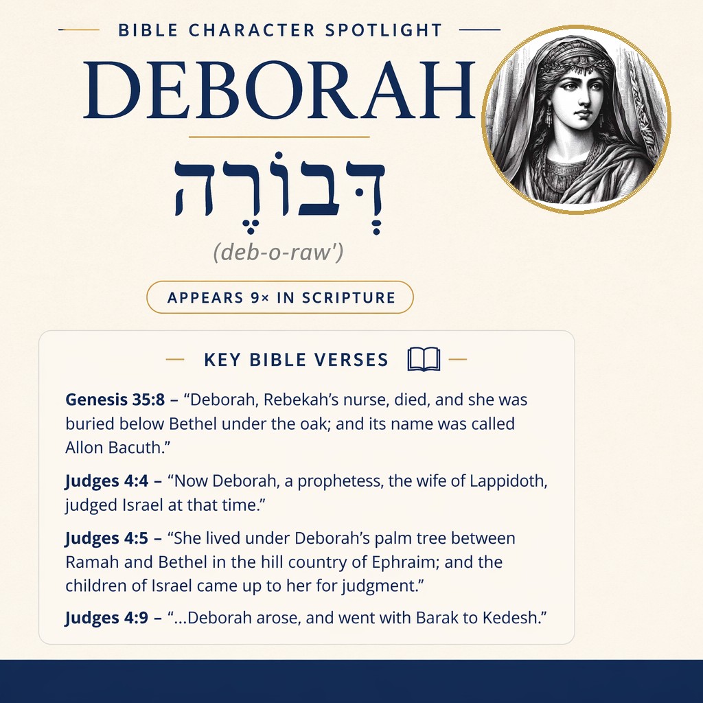 Who was Deborah in the bible? - character overview