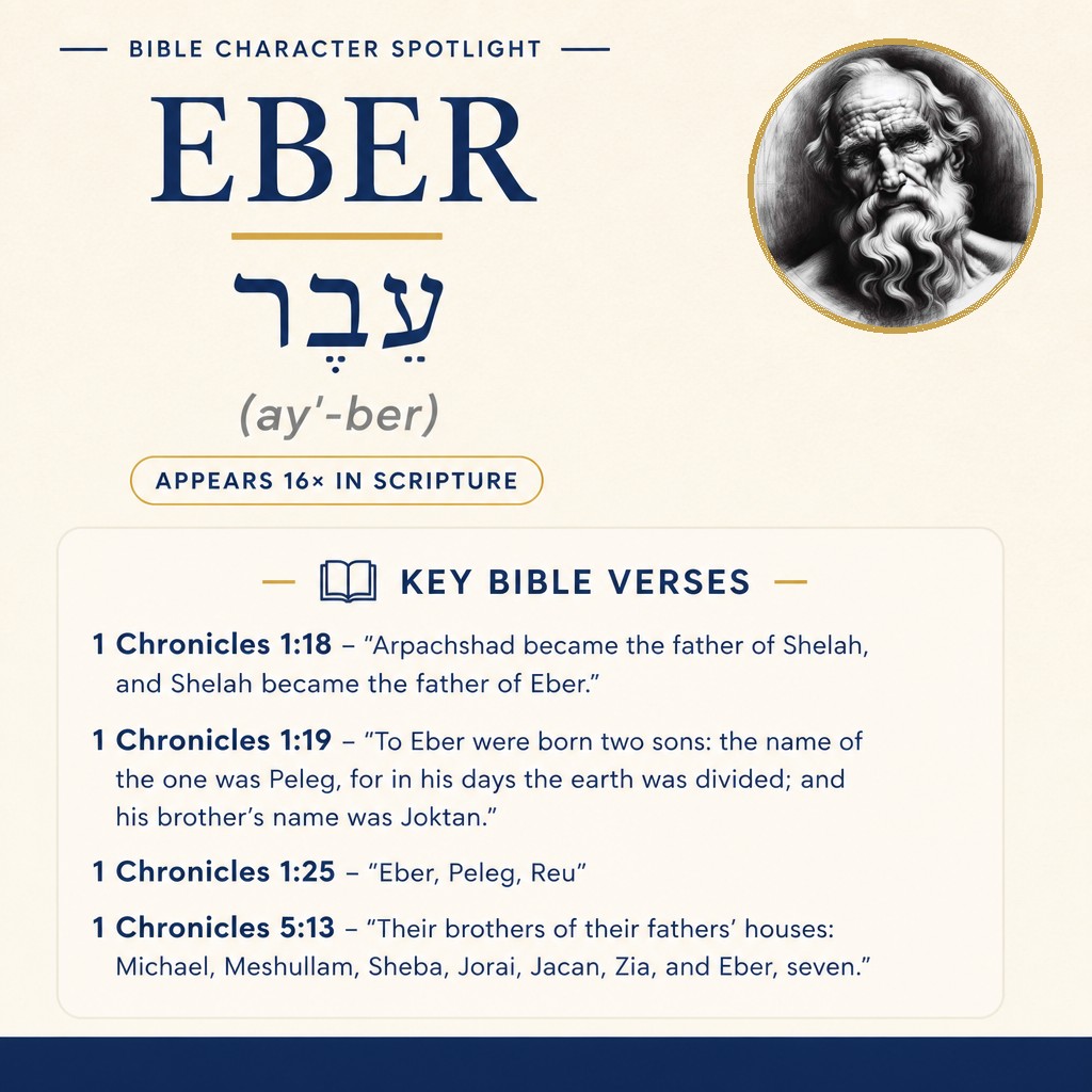 Who was Eber in the bible? - character overview