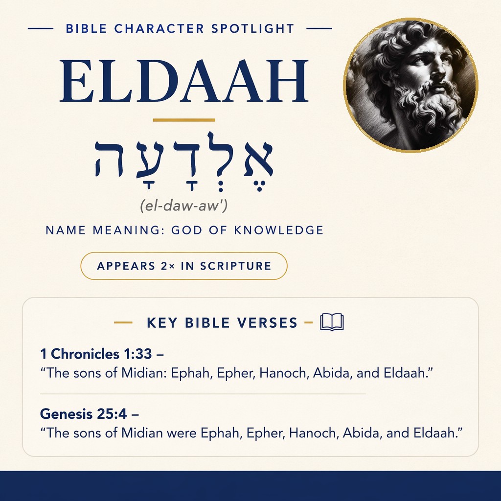 Who was Eldaah in the bible? - character overview