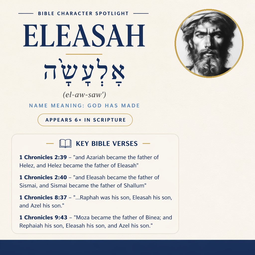 Who was Eleasah in the bible? - character overview