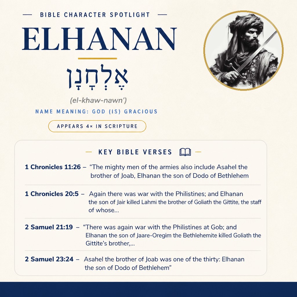Who was Elhanan in the bible? - character overview
