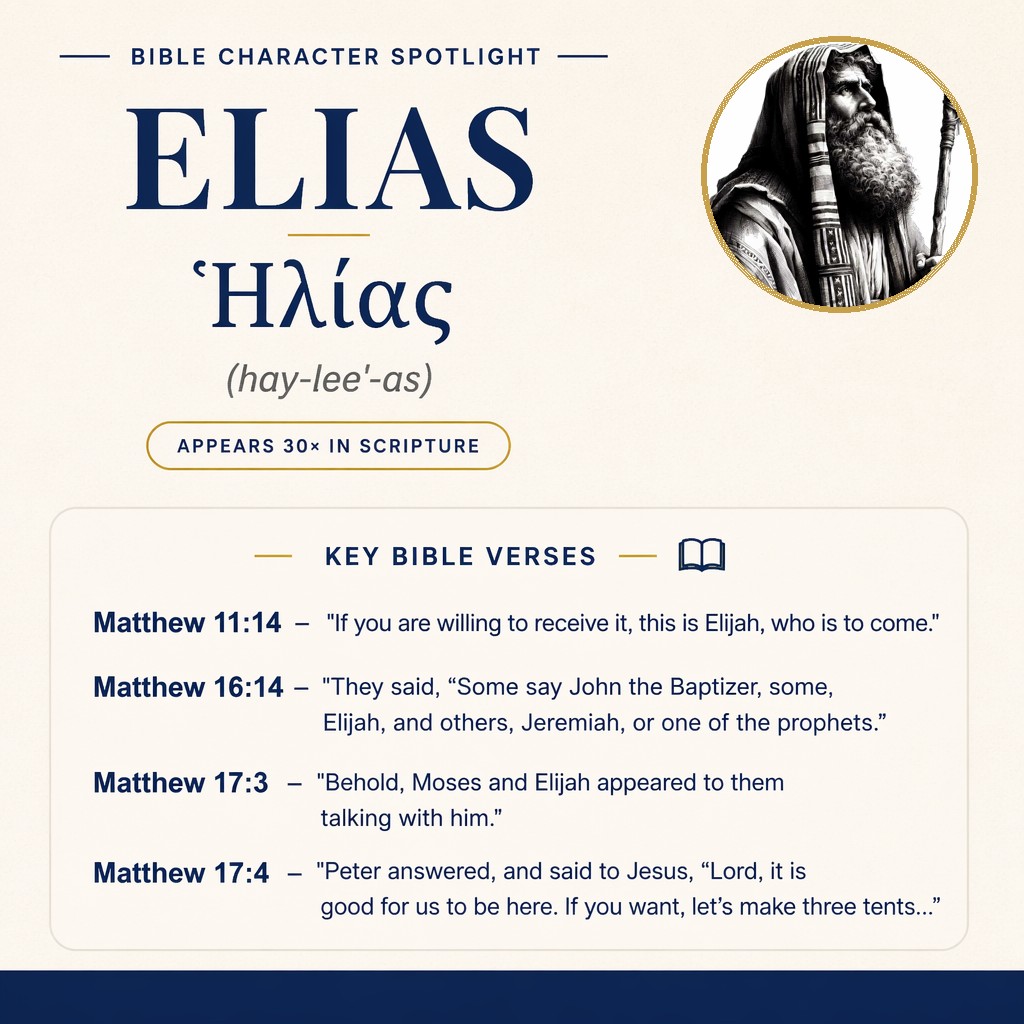 Who was Elias in the bible? - character overview