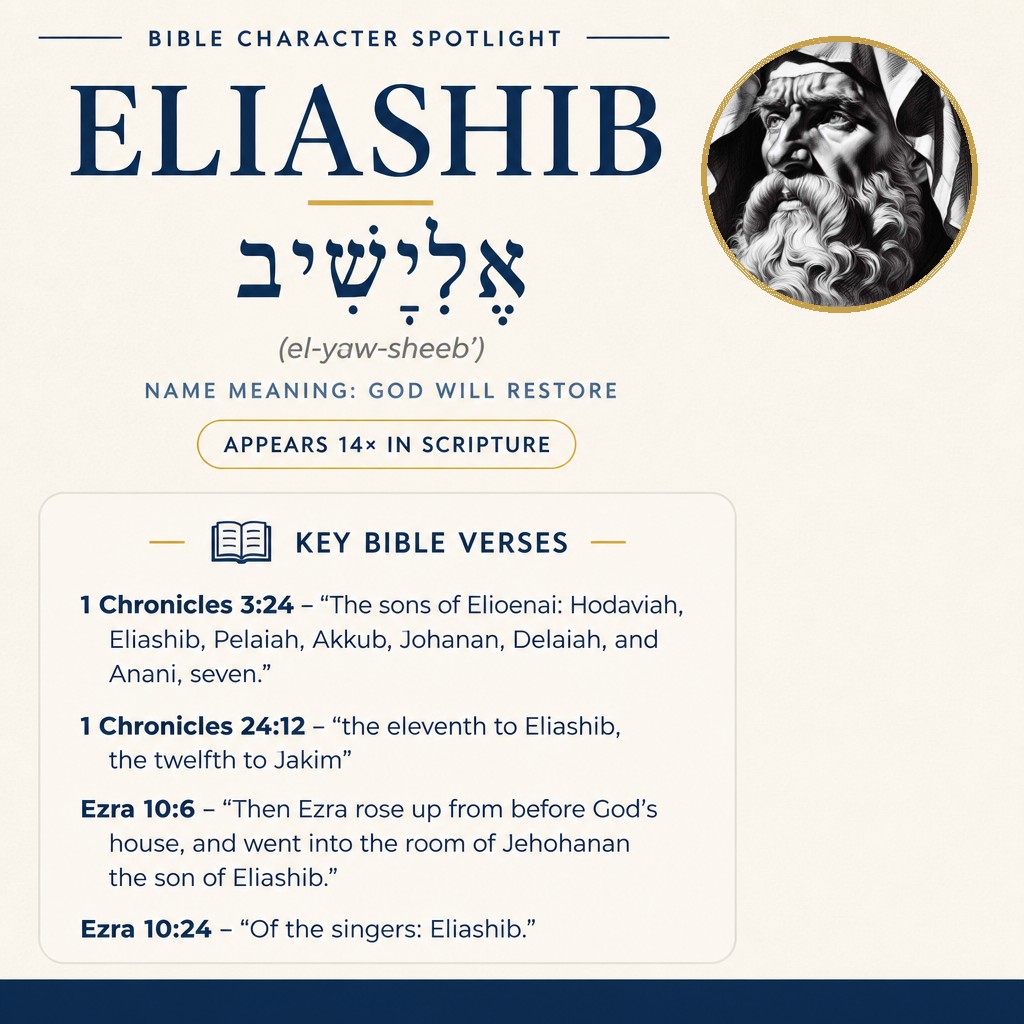 Who was Eliashib in the bible? - character overview