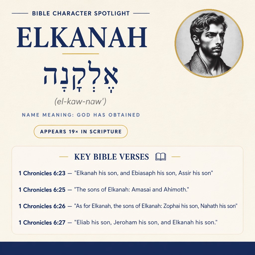 Who was Elkanah in the bible? - character overview