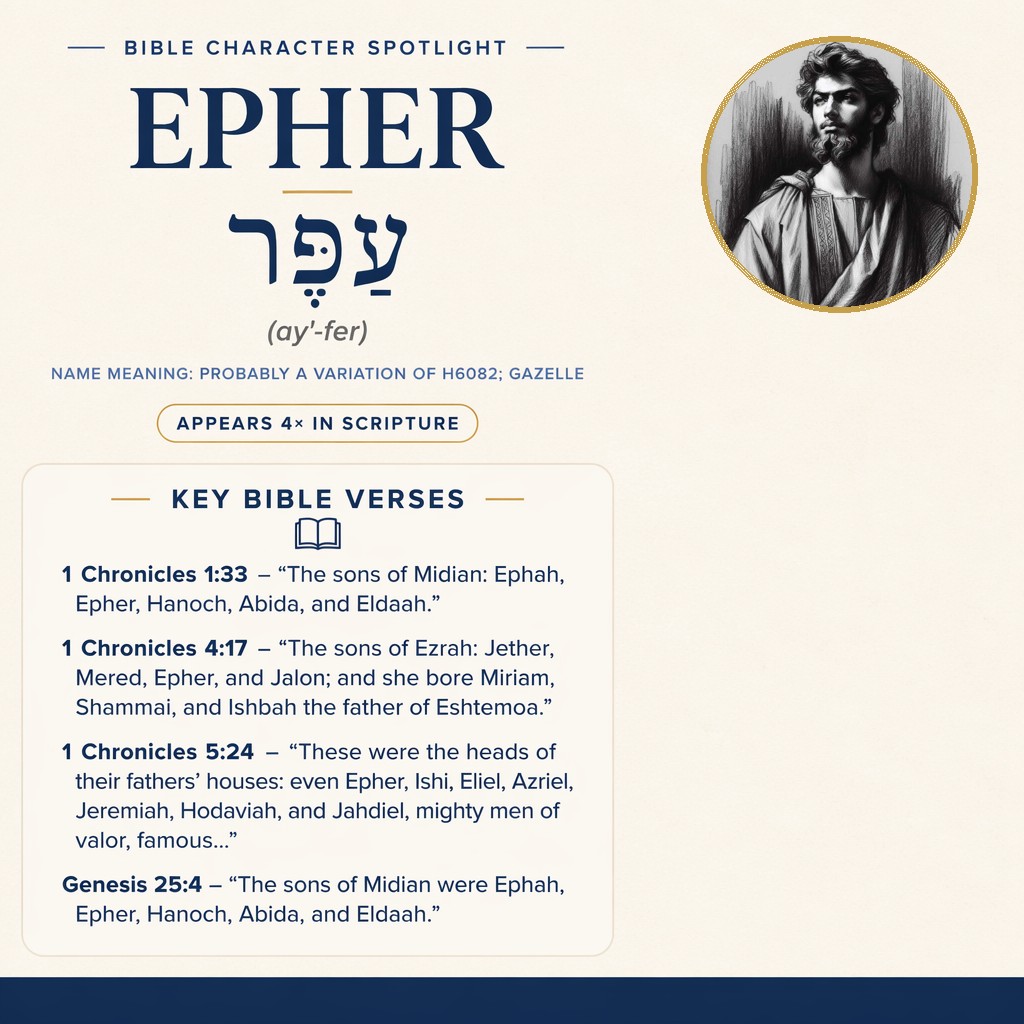 Who was Epher in the bible? - character overview