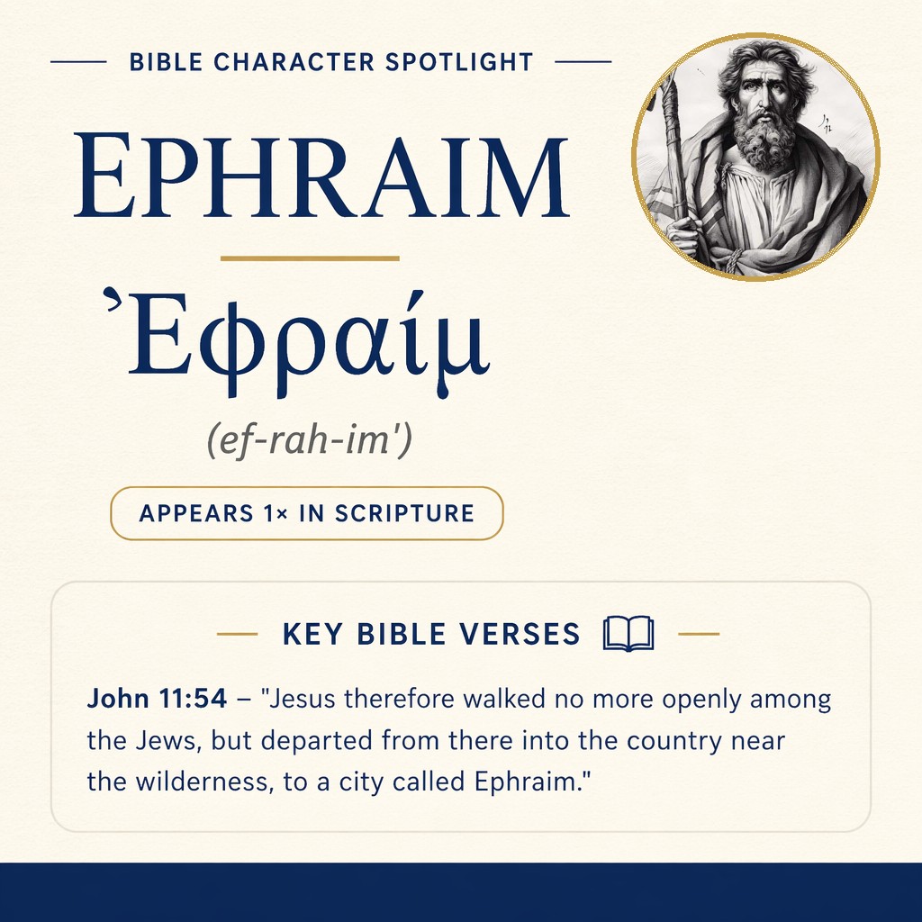 Who was Ephraim in the bible? - character overview
