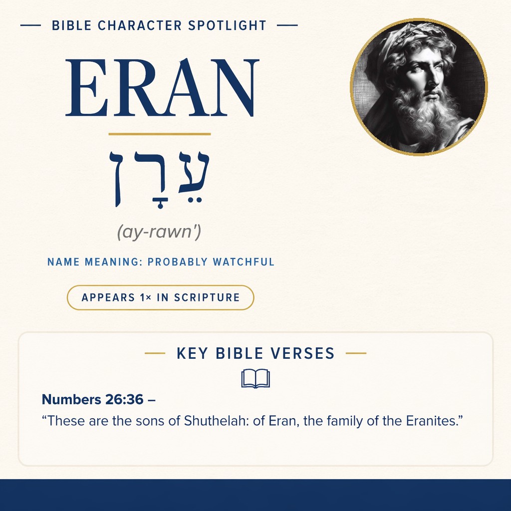 Who was Eran in the bible? - character overview