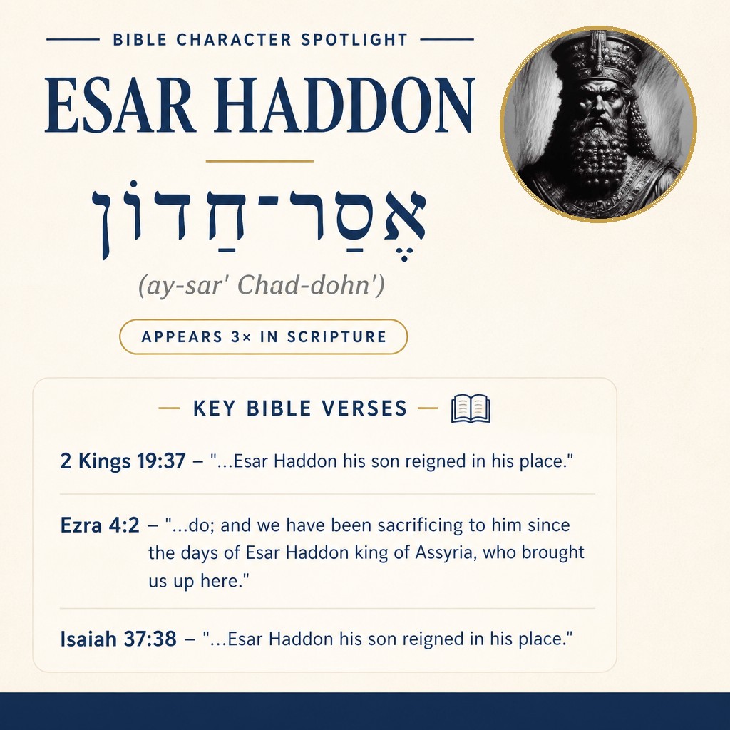 Who was Esar-Haddon in the bible? - character overview
