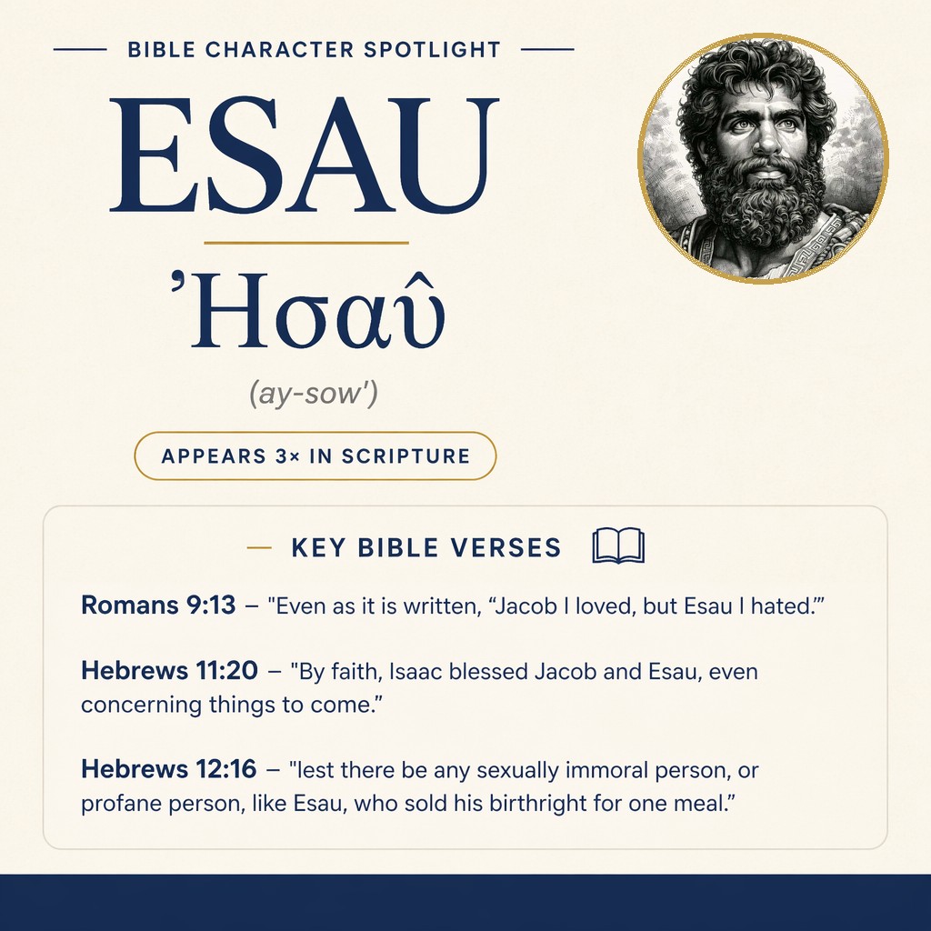 Who was Esau in the bible? - character overview