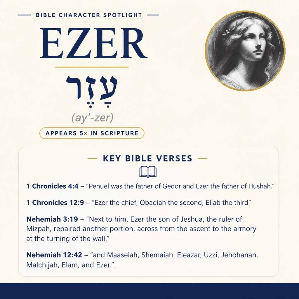 Who was Ezer in the bible? - character overview