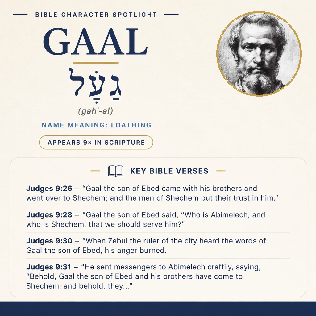 Who was Gaal in the bible? - character overview