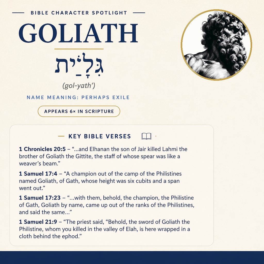 Who was Goliath in the bible? - character overview
