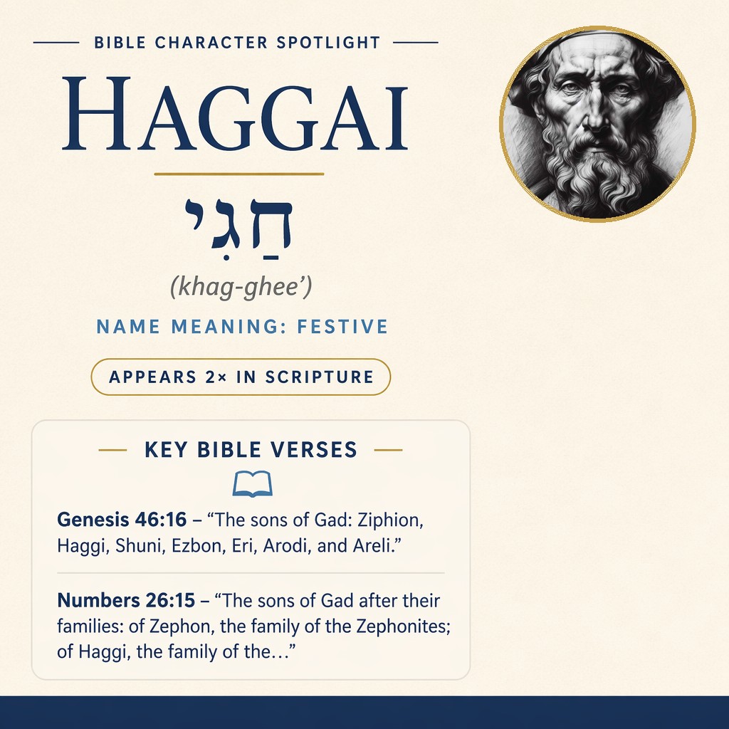 Who was Haggai in the bible? - character overview