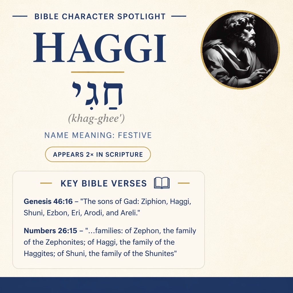 Who was Haggi in the bible? - character overview