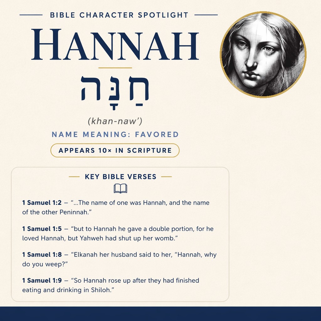 Who was Hannah in the bible? - character overview