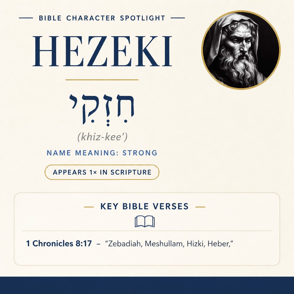 Who was Hezeki in the bible? - character overview