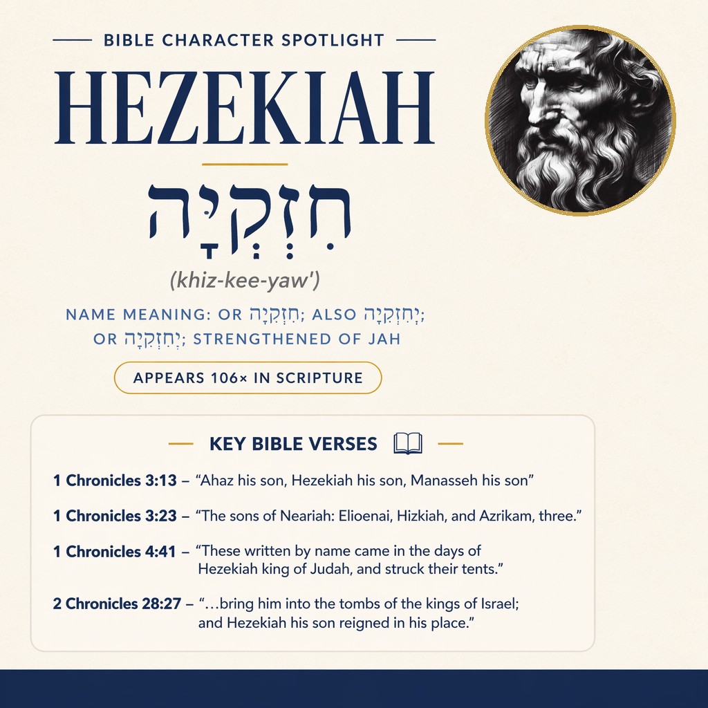 Who was Hezekiah in the bible? - character overview