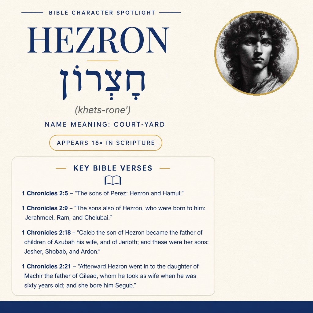 Who was Hezron in the bible? - character overview