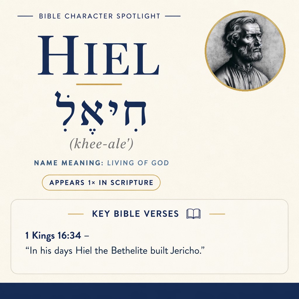 Who was Hiel in the bible? - character overview