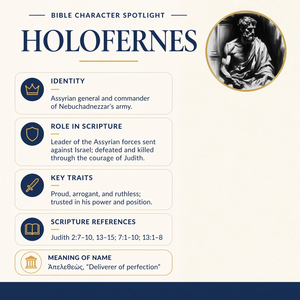 Who was Holofernes in the bible? - character overview