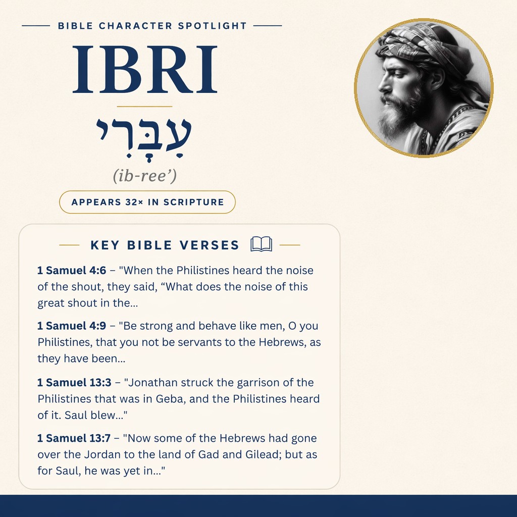 Who was Ibri in the bible? - character overview