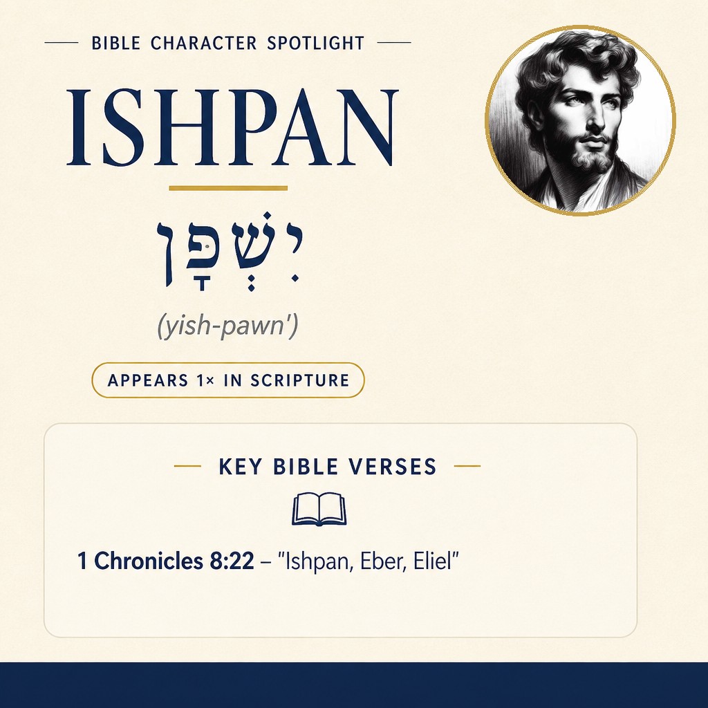 Who was Ishpan in the bible? - character overview