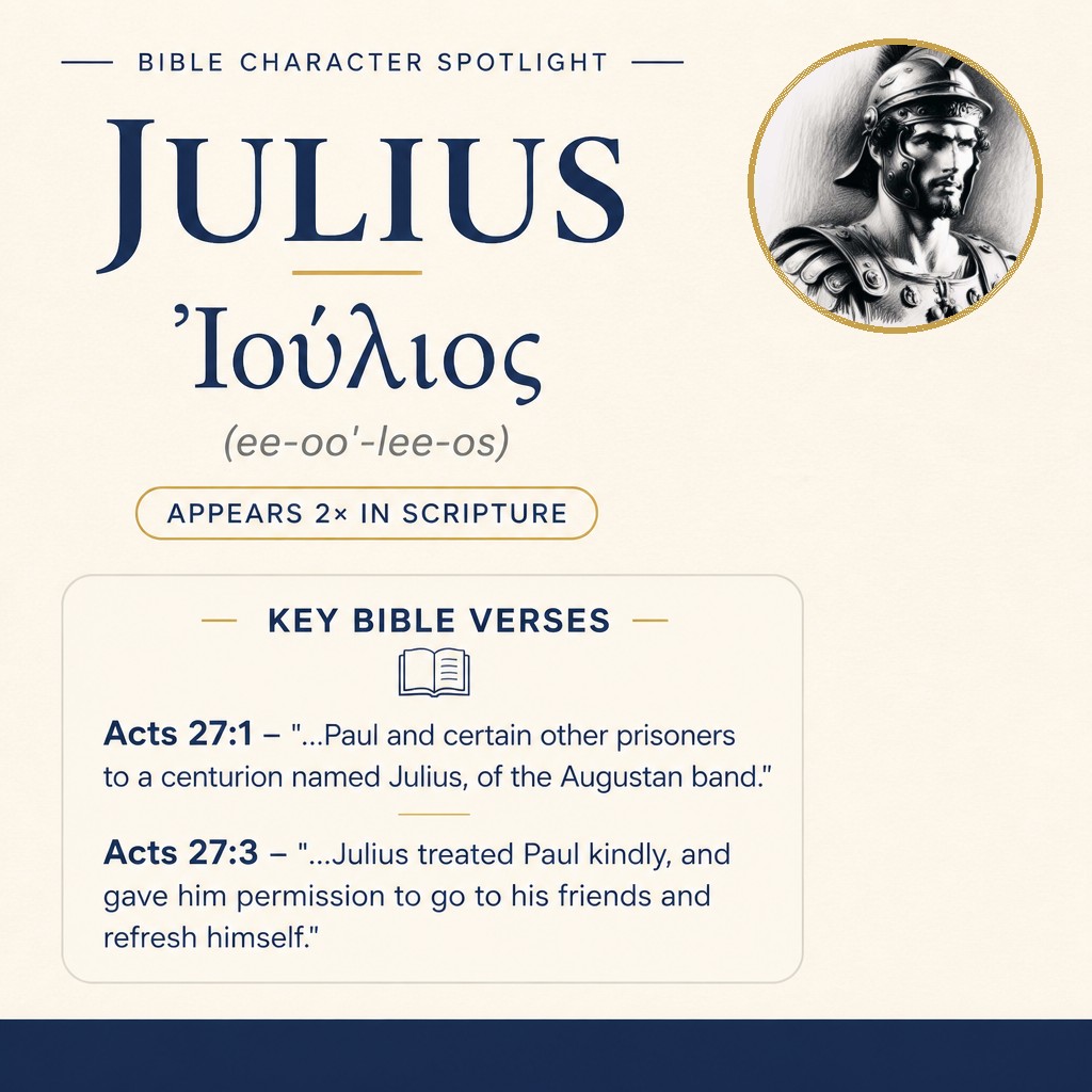 Who was Julius in the bible? - character overview
