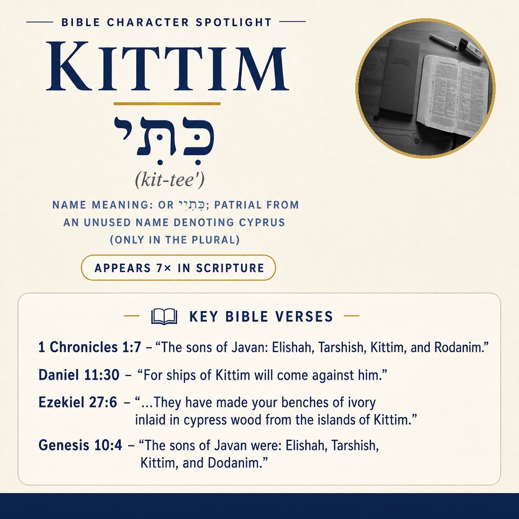 Who was Kittim in the bible? - character overview