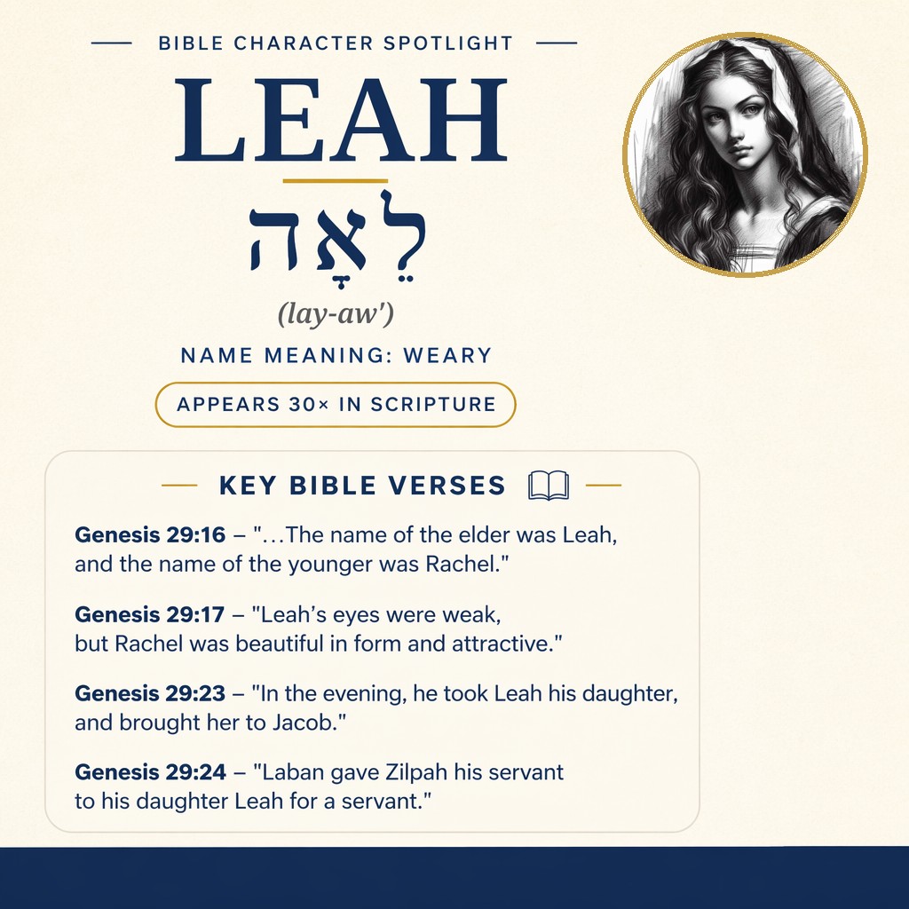 Who was Leah in the bible? - character overview