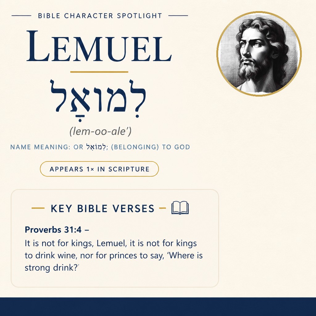 Who was Lemuel in the bible? - character overview