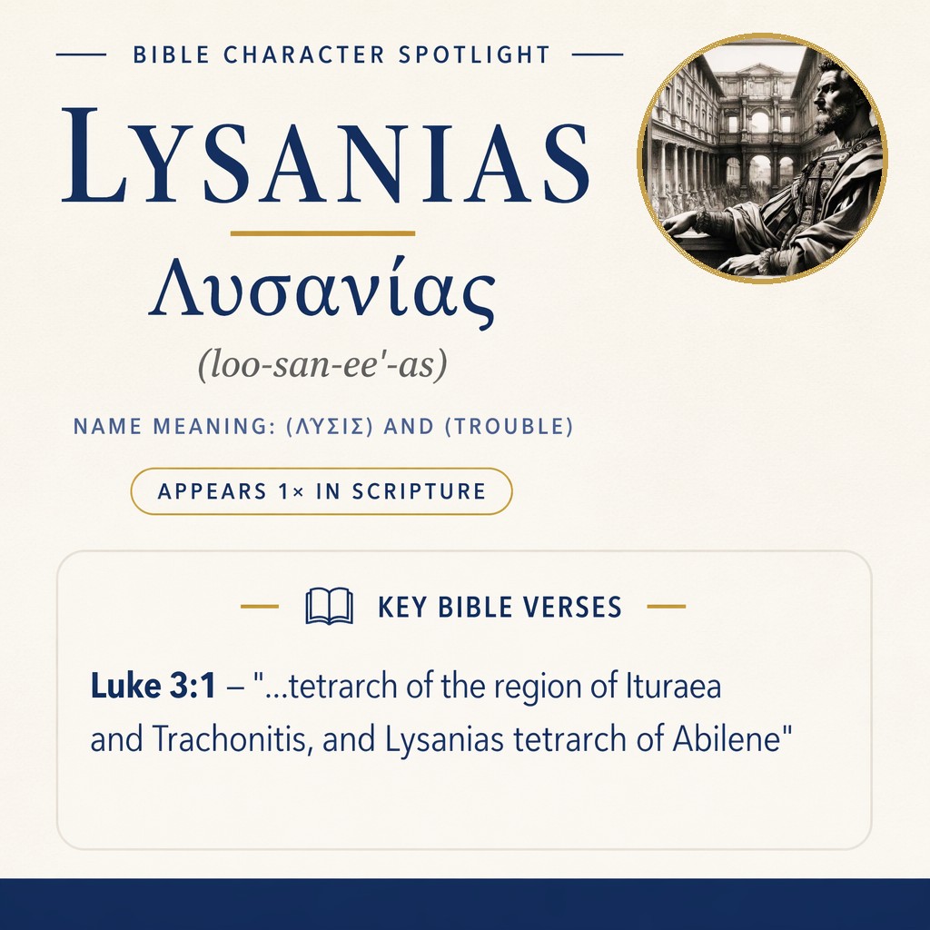 Who was Lysanias in the bible? - character overview