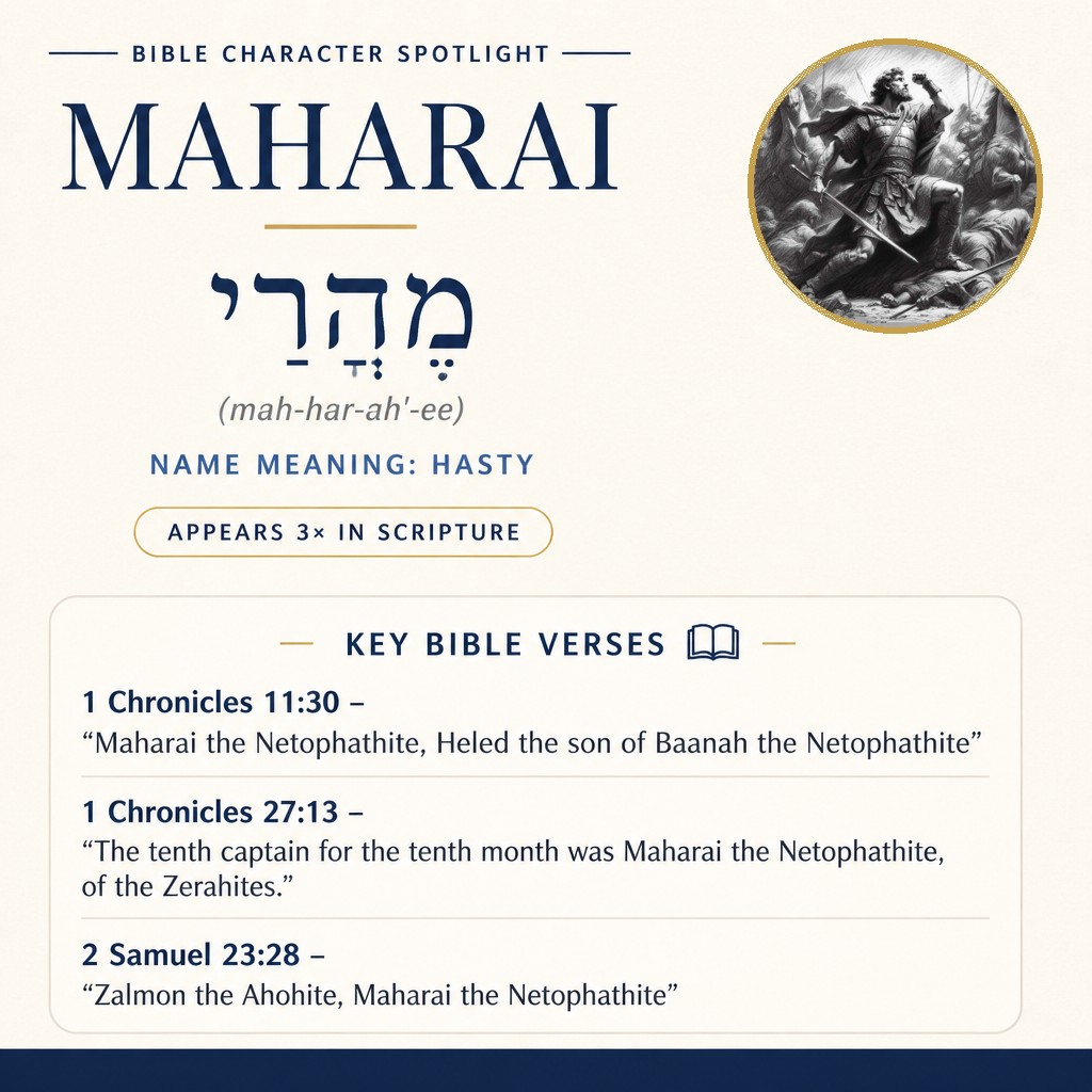 Who was Maharai in the bible? - character overview