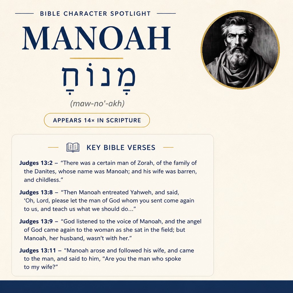 Who was Manoah in the bible? - character overview