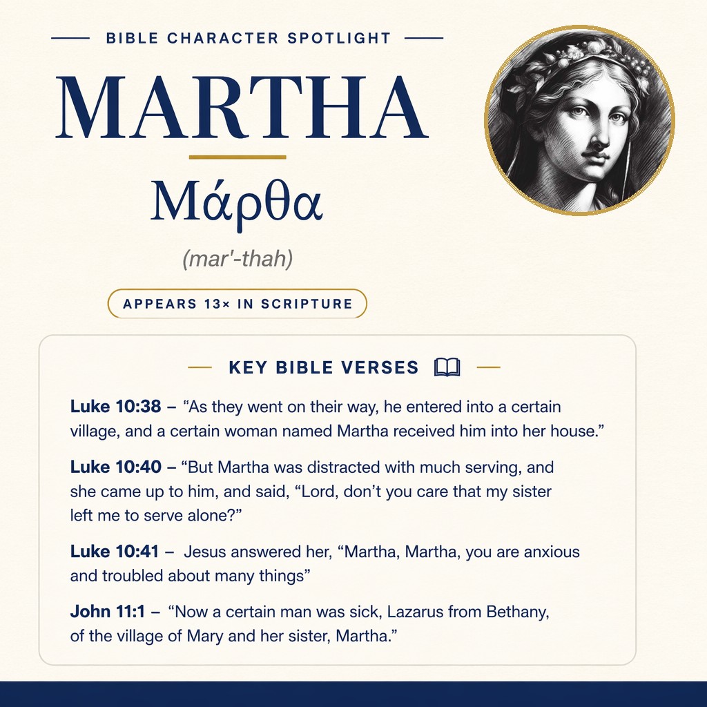 Who was Martha in the bible? - character overview