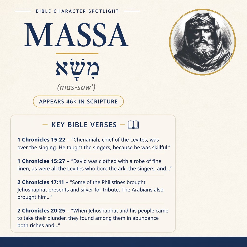 Who was Massa in the bible? - character overview