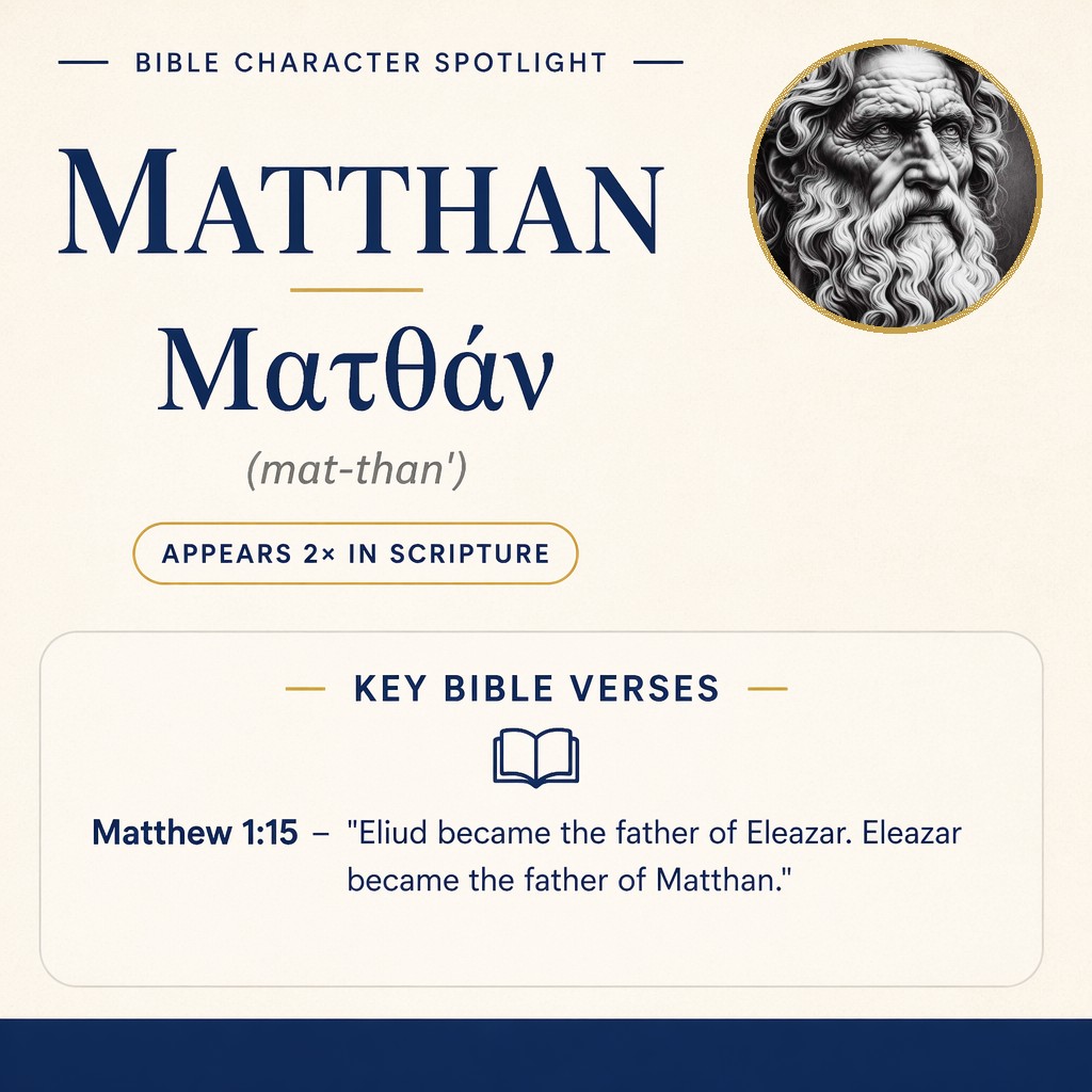 Who was Matthan in the bible? - character overview