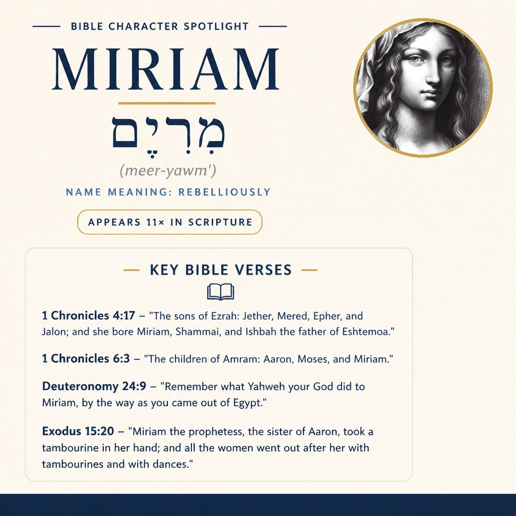 Who was Miriam in the bible? - character overview