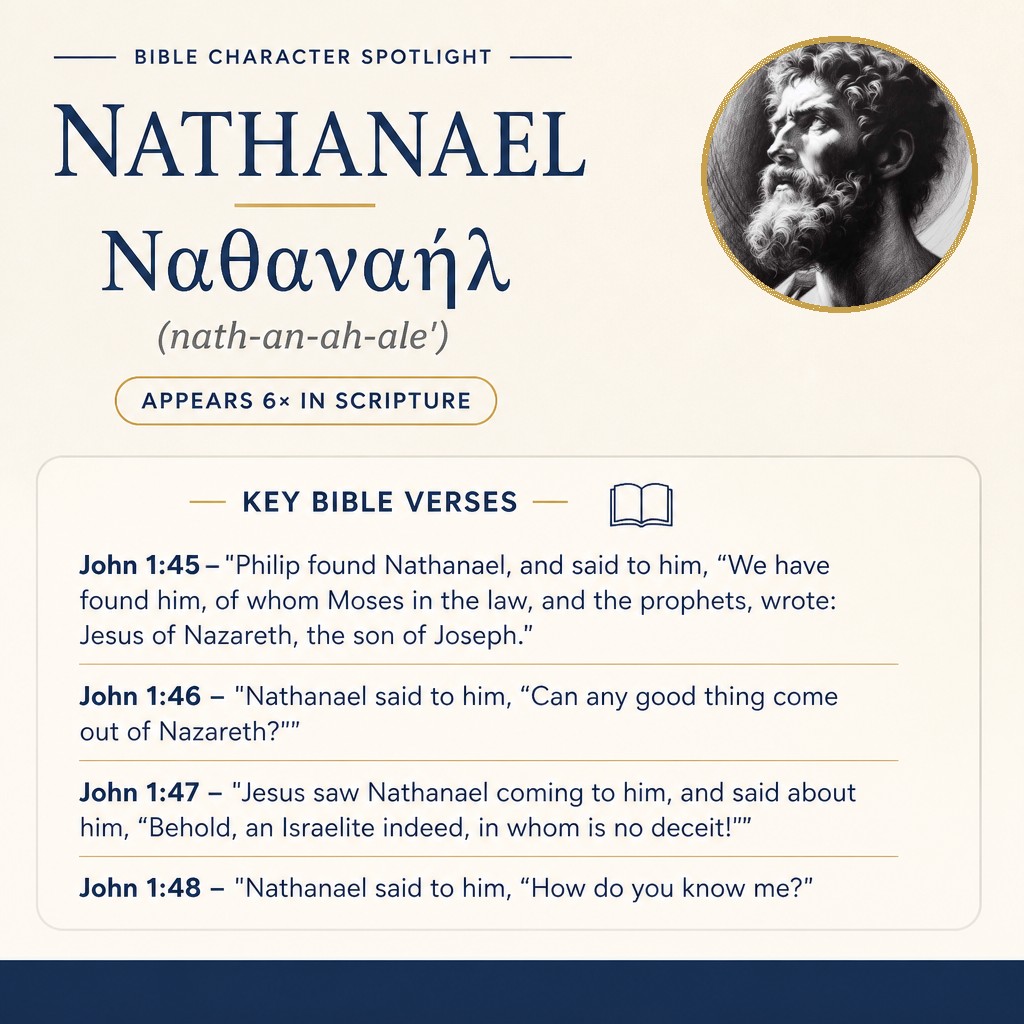 Who was Nathanael in the bible? - character overview