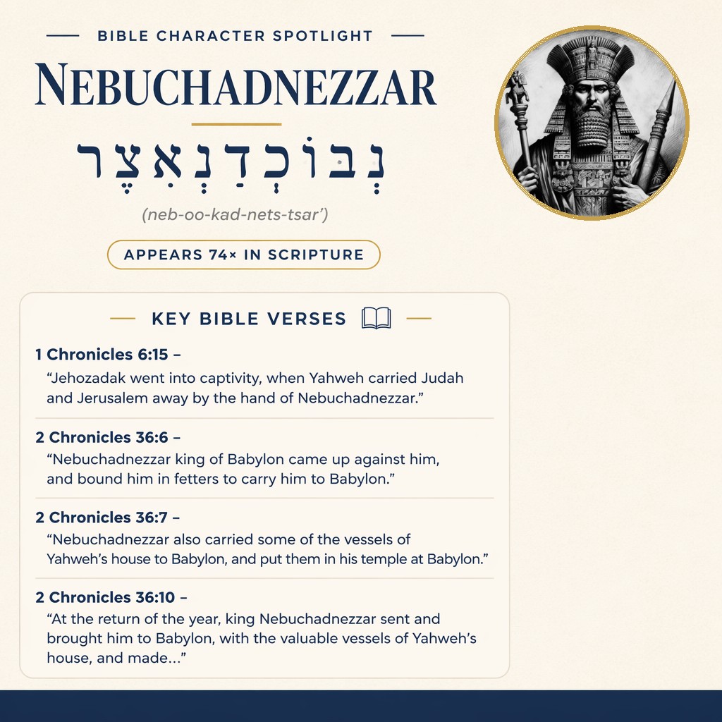 Who was Nebuchadnezzar in the bible? - character overview
