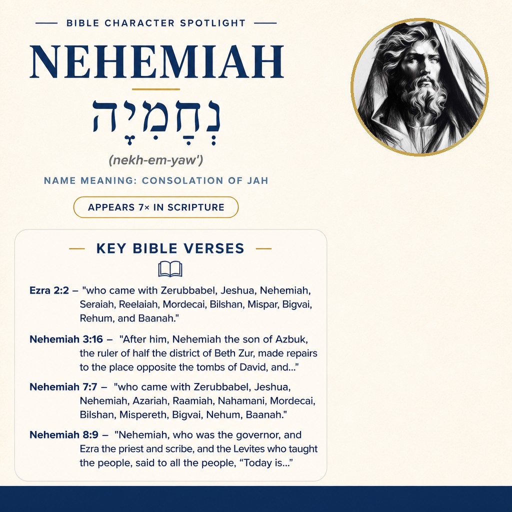 Who was Nehemiah in the bible? - character overview